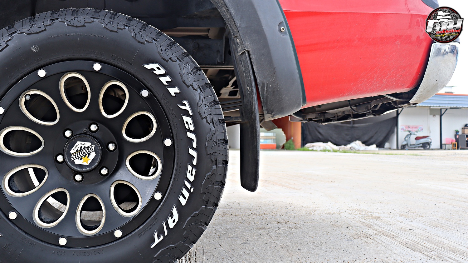 FORD RANGER เปลี่ยนยาง DCENTI ALL Terrain A/T 265/65R17 112T