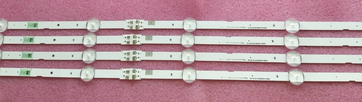 หลอดแบคไลน์ทีวี ซัมซุง SAMSUNG ของแท้ถอดจากเครื่อง รุ่นUA43T6000AK 1ชุด 4แถว6ชิ้น