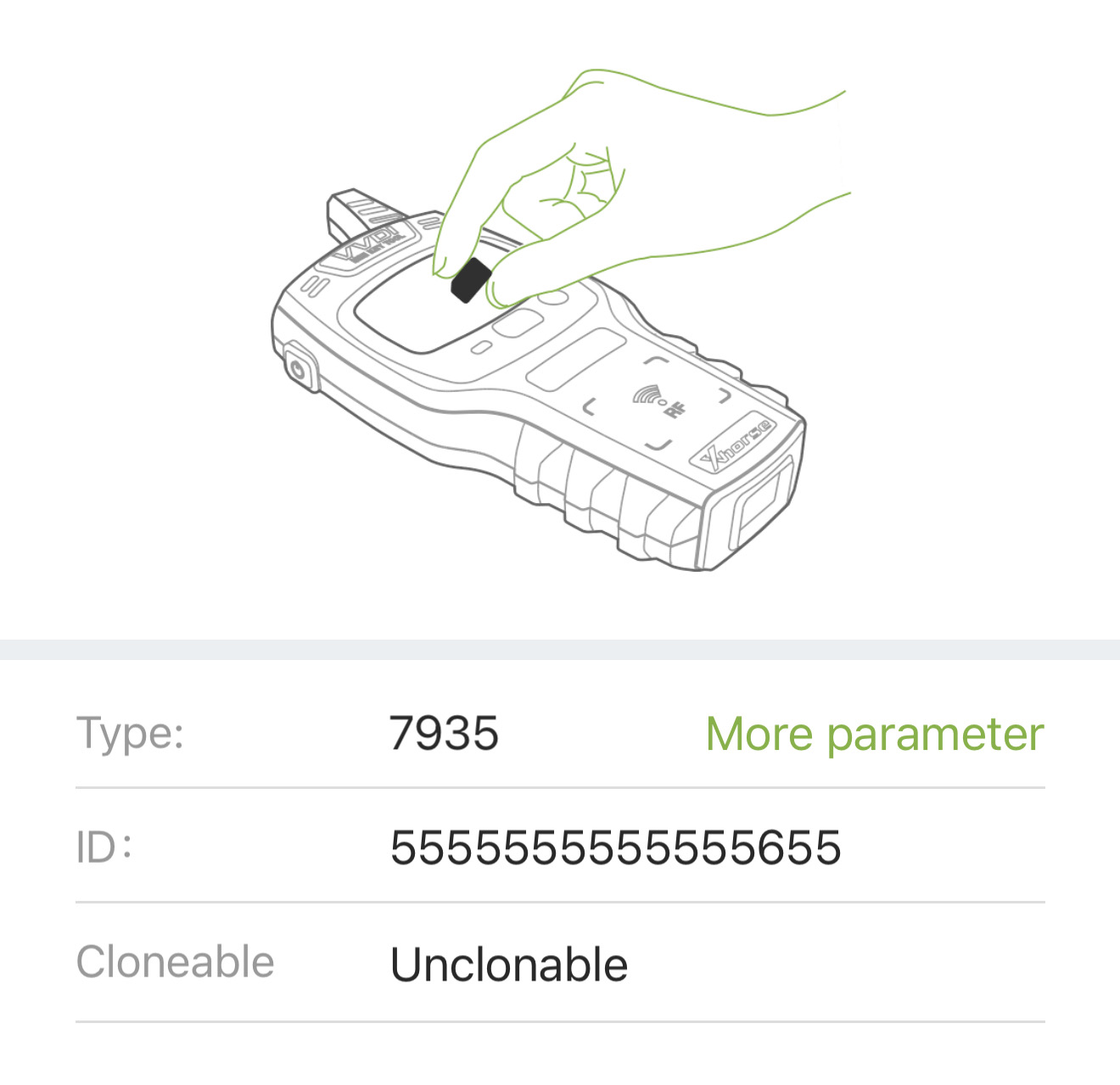 ชิปคาร์บอน 7935 XT15 VVDI CHIP
