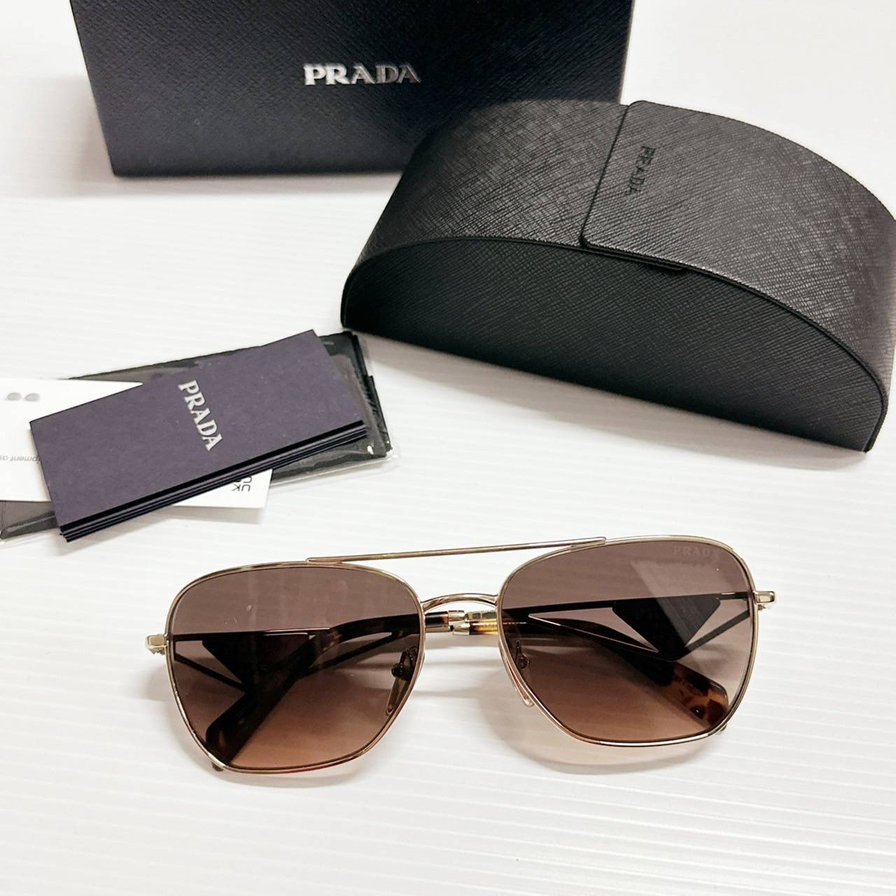 สีใหม่เข้าแล้ว สวยมาก NEW PRADA Sunglasses ขนาด 59-17-140มม