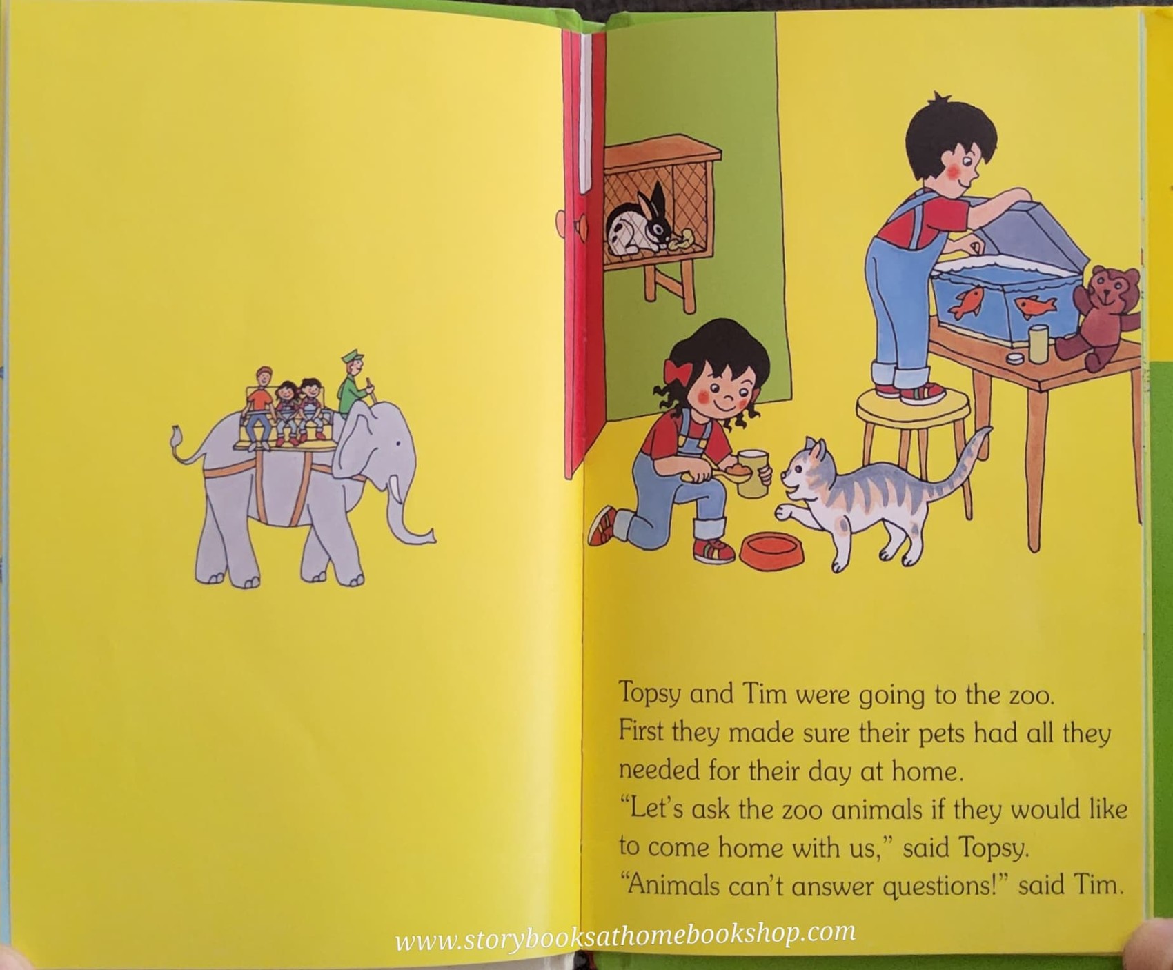 หนังสือนิทานปกแข็ง** 🍓🍓TOPSY+TIM GO TO THE ZOO