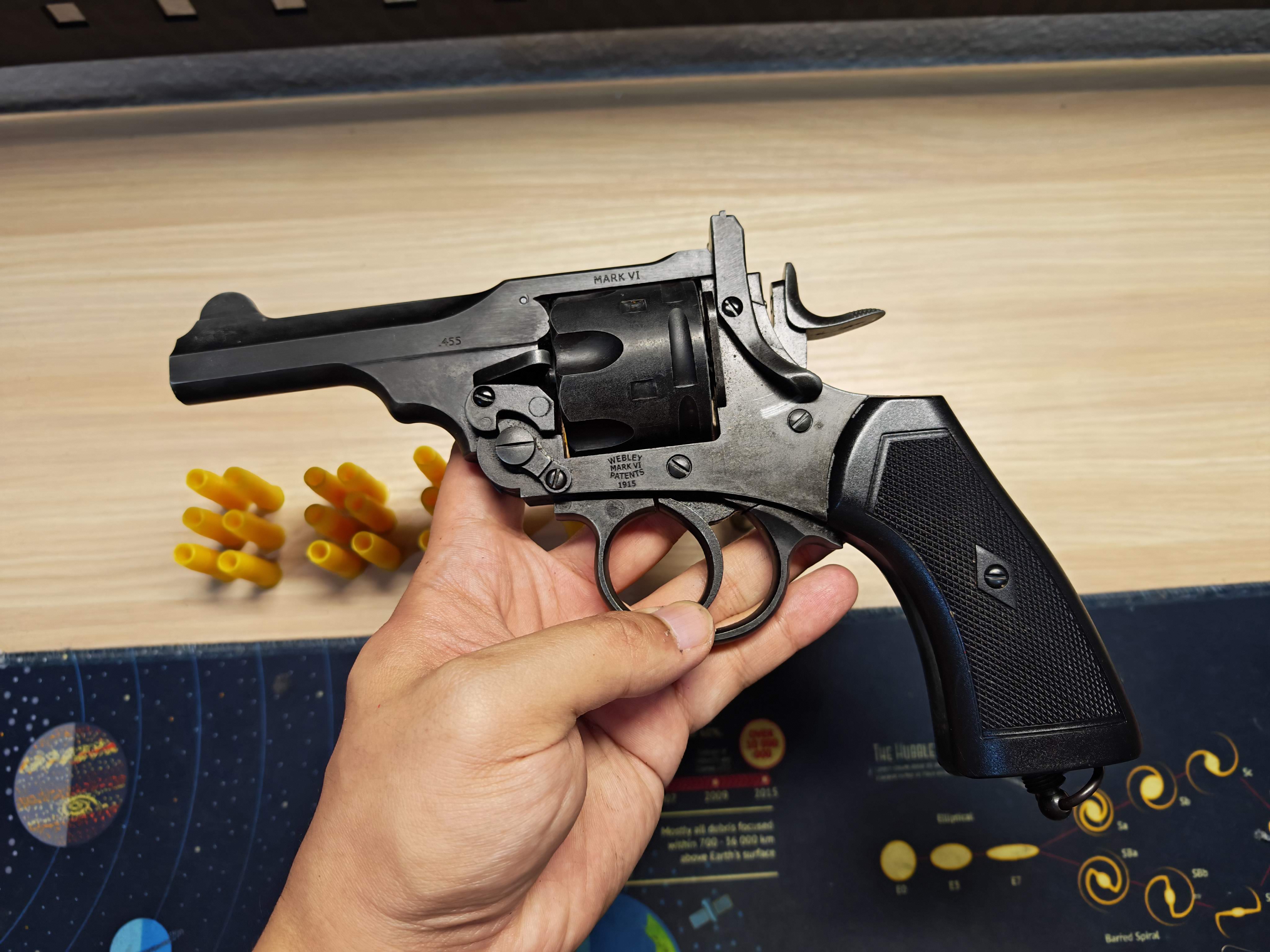 Wingun Webley MkVI .455 4 Revolver ลูกโม่ Co2 BB Gun บีบีกัน Airsoft Gun ปืนอัดลม ปืนสั้นแก๊ส มือสอง