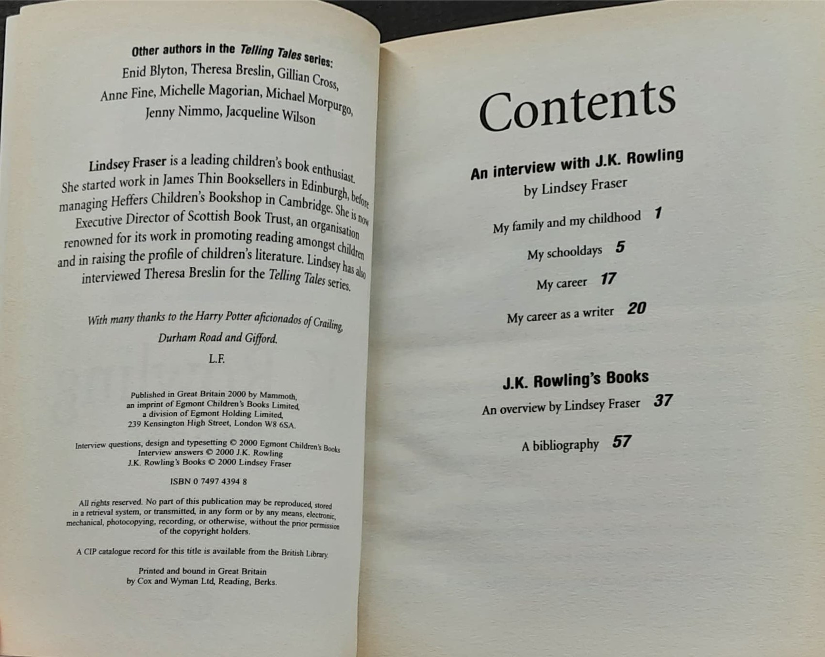 วรรณกรรมเยาวชน 🍅🍓An Interview with J.K. Rowling