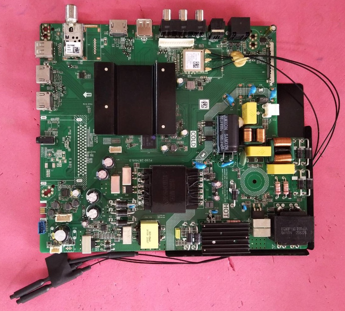 เมนบอร์ด Aconatic ของแท้ถอดจากเครื่อง รุ่น 55US200AN พาร์ทP150-2874V6.0 ทีคอน HV550QUBF70