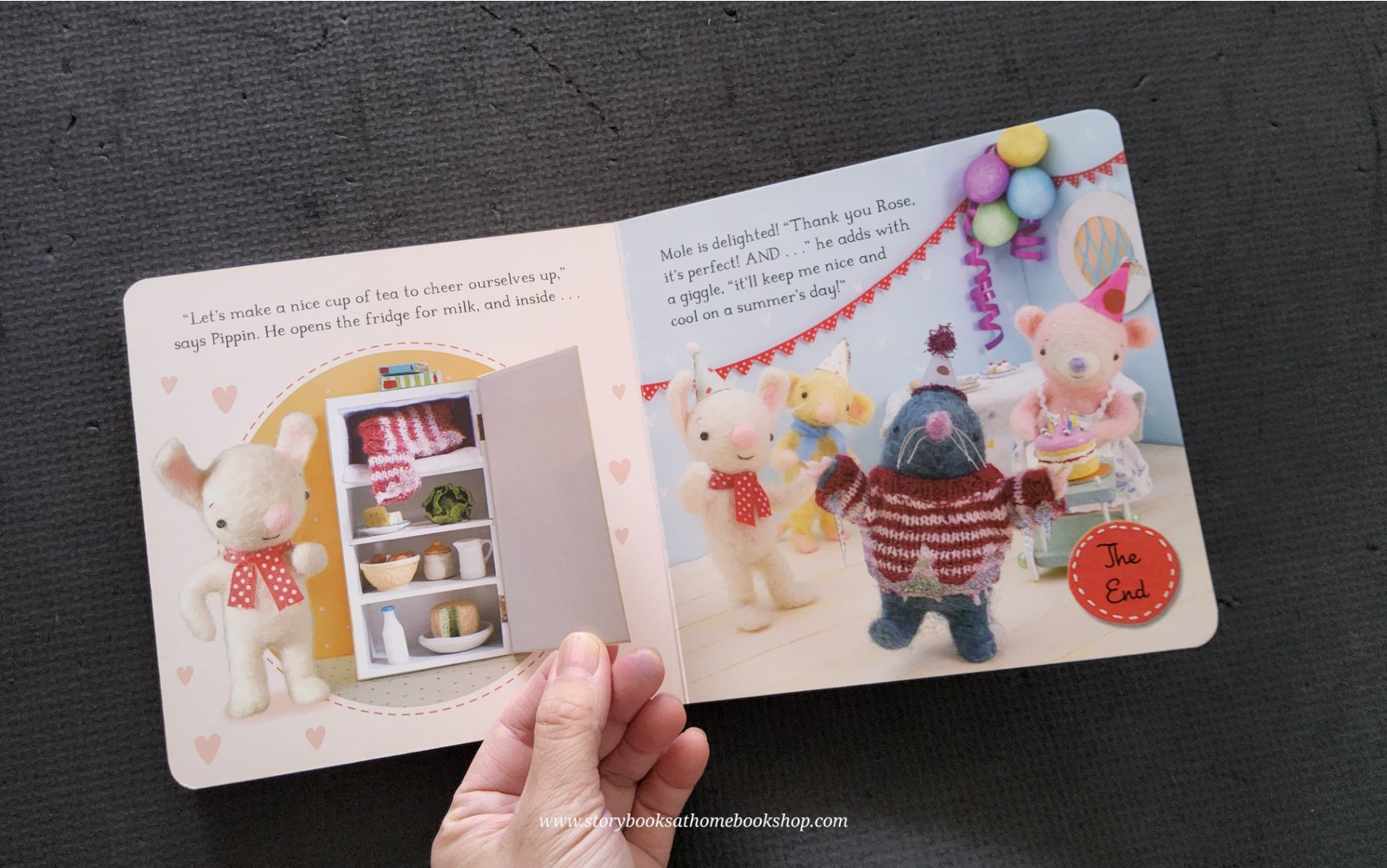 LIFT THE FLAP BOARD BOOK** 🍅🍓LITTLE POPPETS HAPPY BIRTHDAY, MOLE!