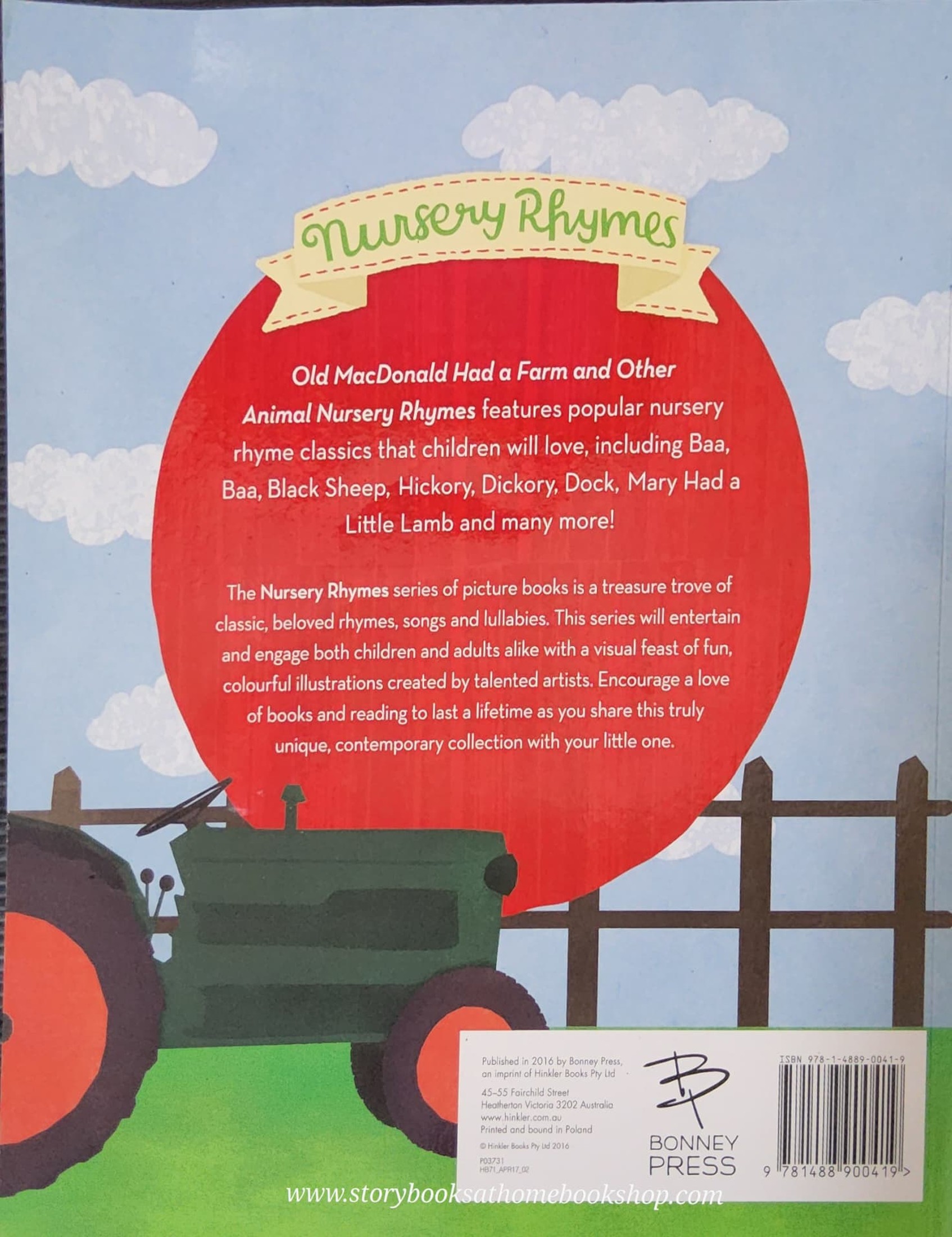 หนังสือนิทานปกอ่อน** 🍅🍅OLD MACDONALD HAD A FARM AND OTHER ANIMAL NURERY RHYMES