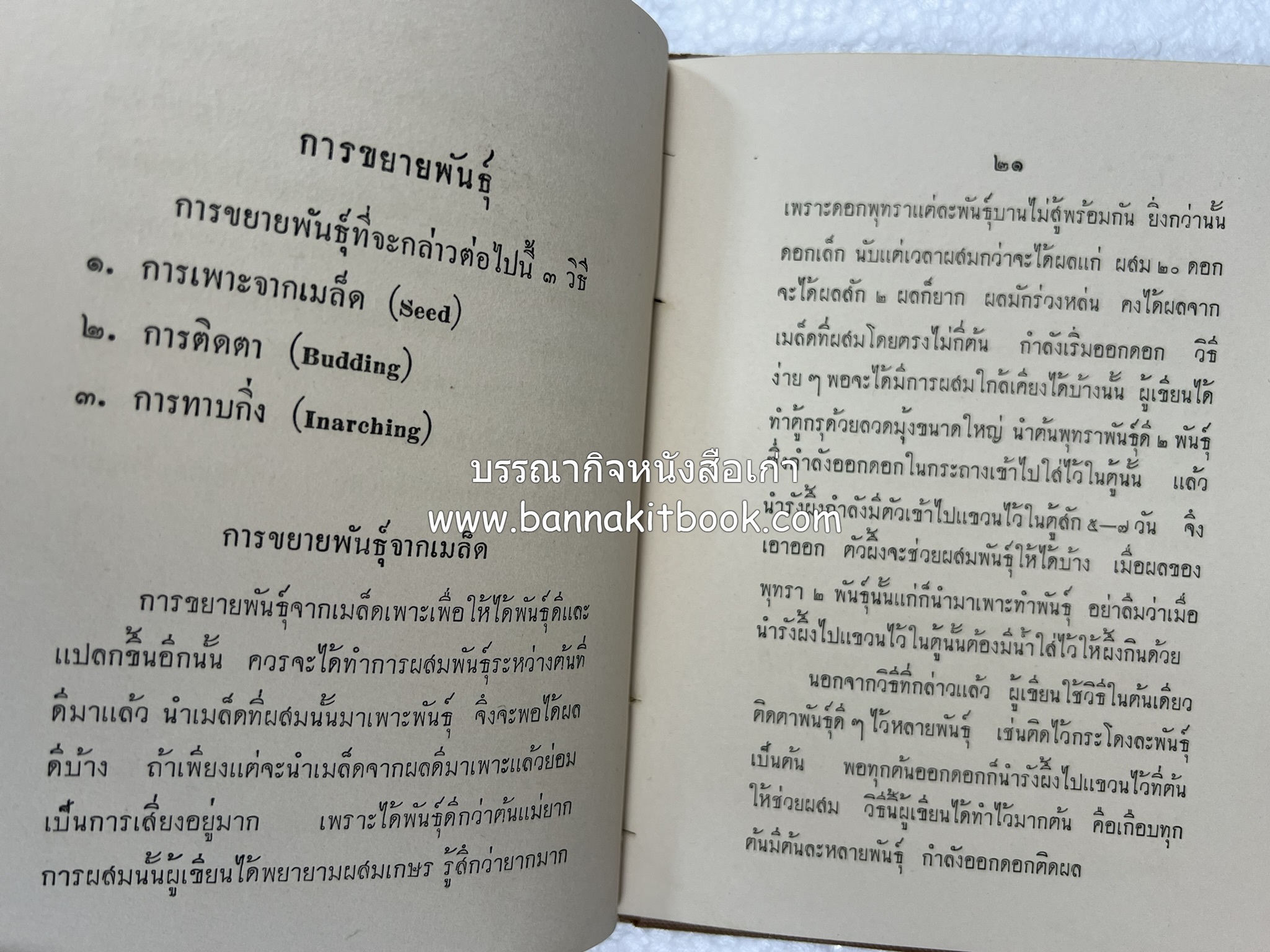 การเพาะปลูกพุทรา ตำราชุดเกษตรกรรม ของ หลวงบุเรศบำรุงการ.