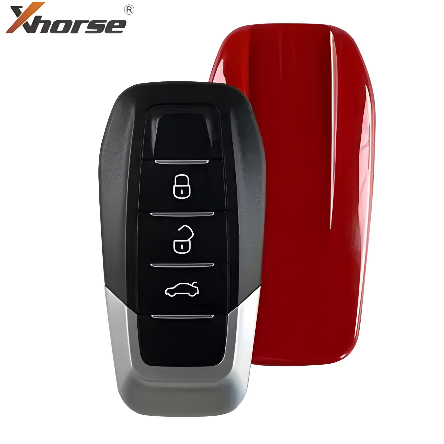 Xhorse VVDI รีโมต Ferrari Style ข้างหลังสีแดง 3 ปุ่ม XKFEF1EN