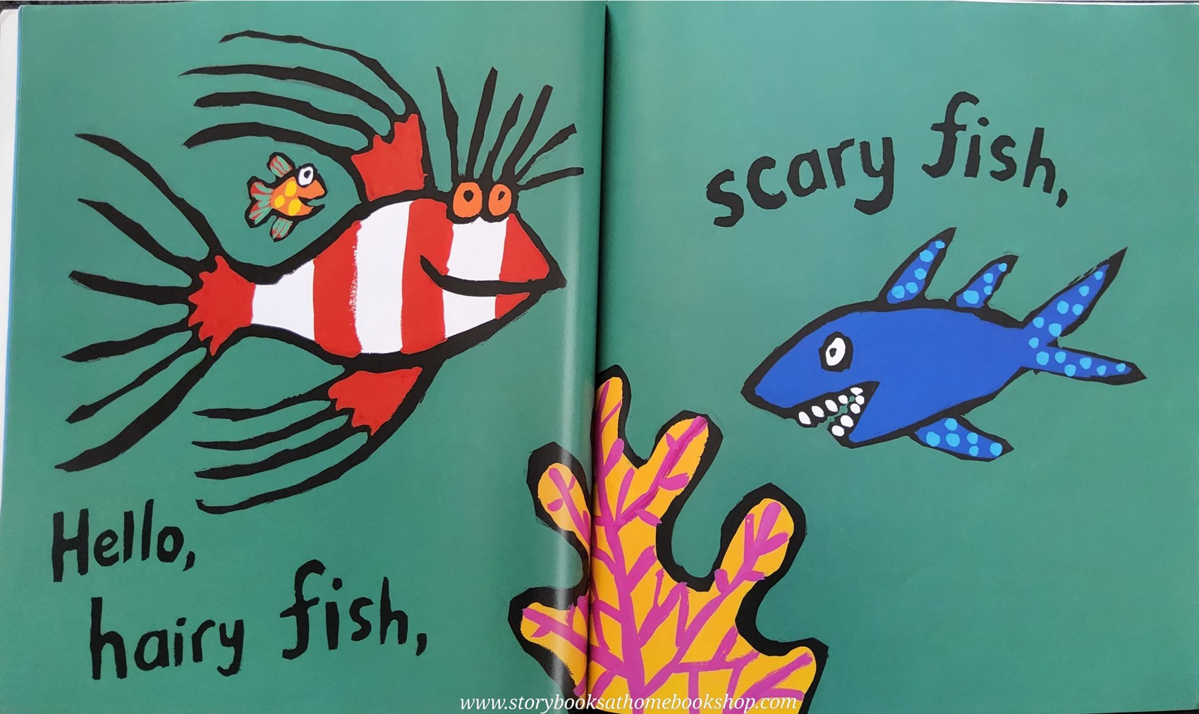 หนังสือนิทานปกอ่อน** 🍅🍓HOORAY FOR FISH! BY LUCY COUSINS