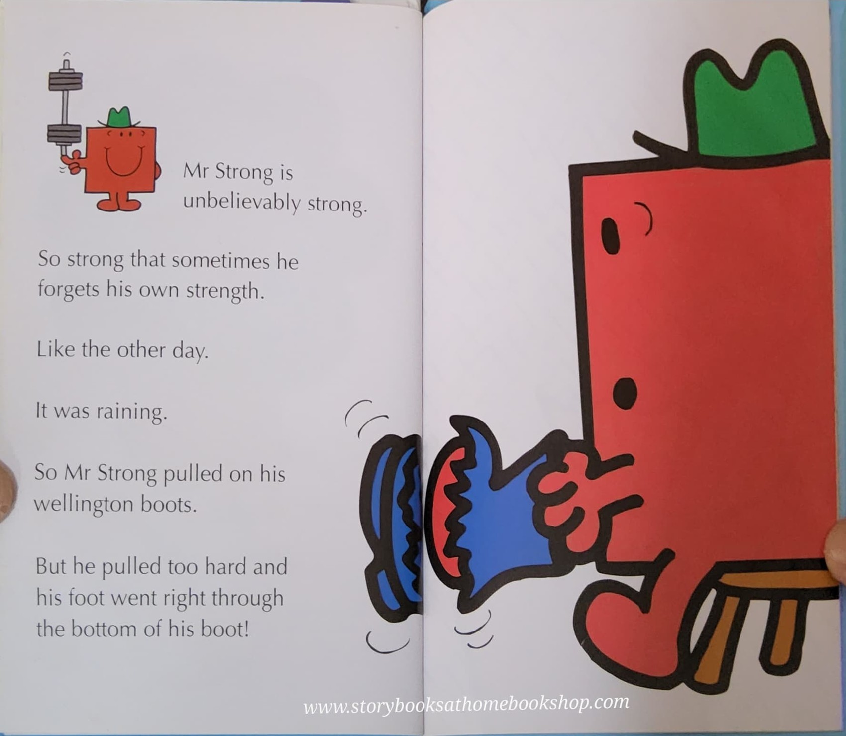 หนังสือนิทานปกแข็ง** 🍅MR.MEN: MR.STRONG AND THE FLOOD BY ROGER HANGEAVES