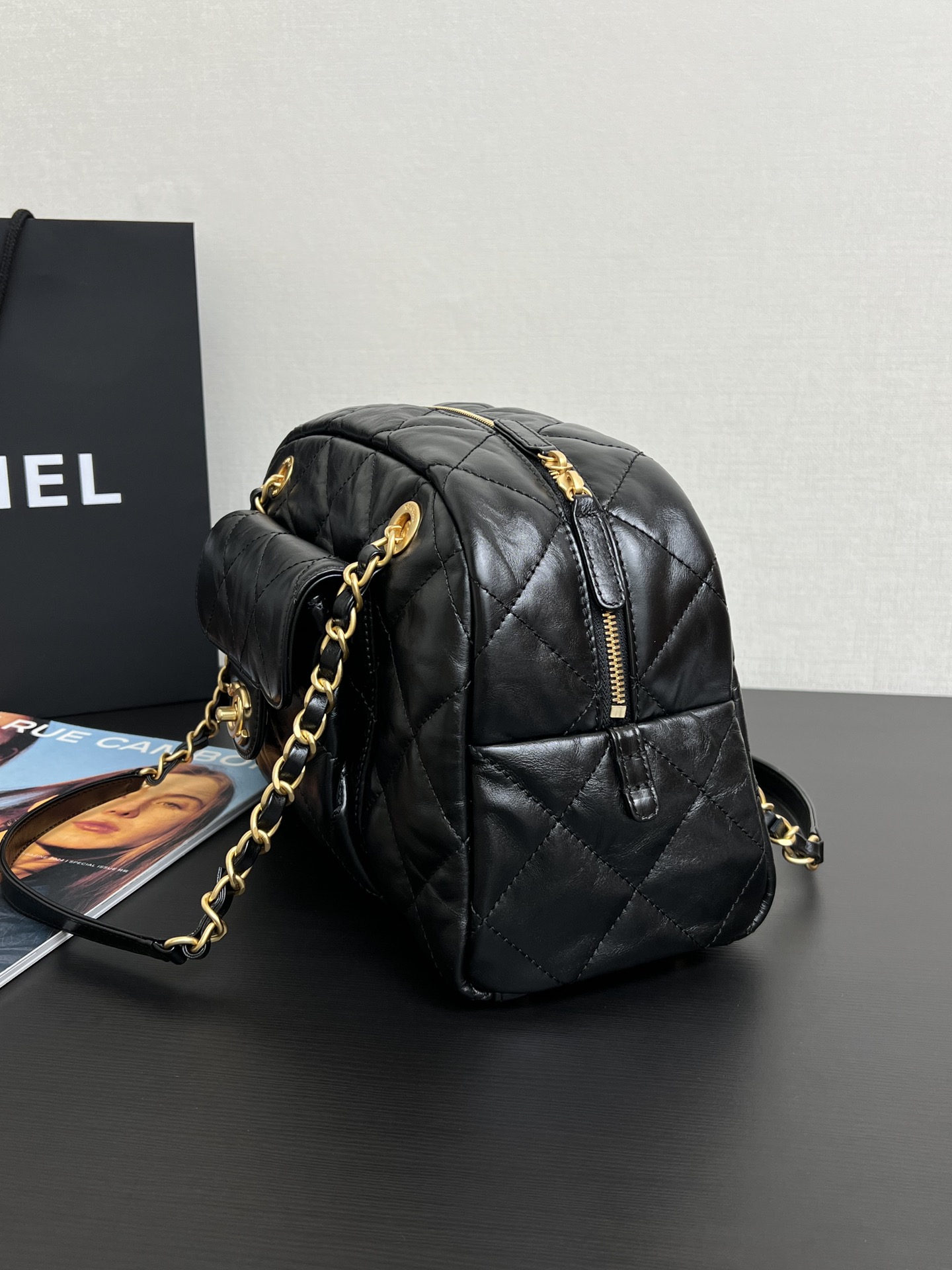 [Pre-order] Chanel Handle Bowling 24A gold Hardware Shiny Calfskin งาน VIP คุณภาพที่ดีที่สุด