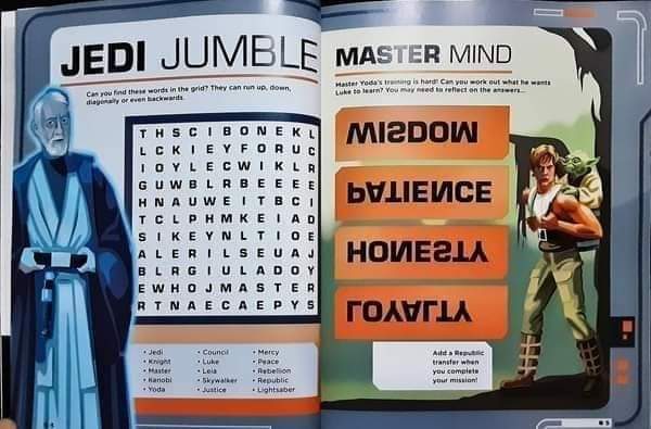 Activities Book หนังสือกิจกรรม สติ๊กเกอร์ ภาษาอังกฤษ 🍅🍓TRANSFER ACTIVITY BOOK STARWARS (50 transfers)/สภาพ 90% ใหม่นอกซีล