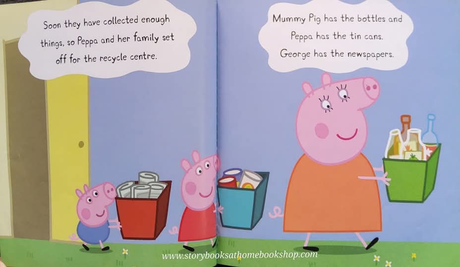 หนังสือนิทานปกอ่อน ** 🍅🍓PEPPA PIG:RECYCLING FUN!