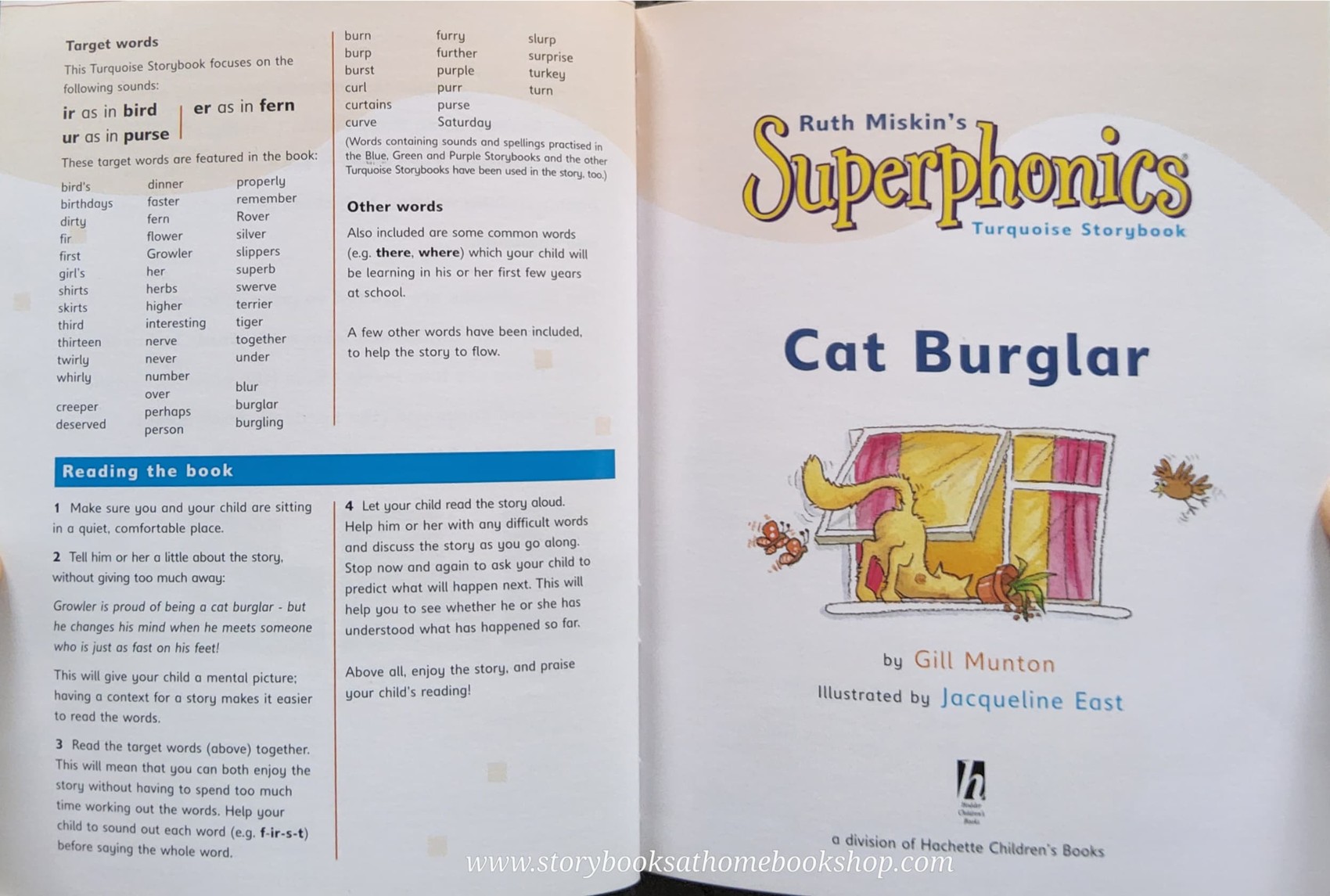 หนังสือนิทานปกอ่อน** ♥️RUTH MISKIN'S SUPERPHONICS: CAT BURGLAR