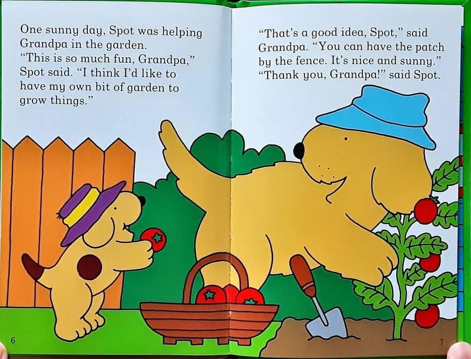 หนังสือนิทานปกแข็ง ** 🍅🍓 Spot's Garden by Eric Hill