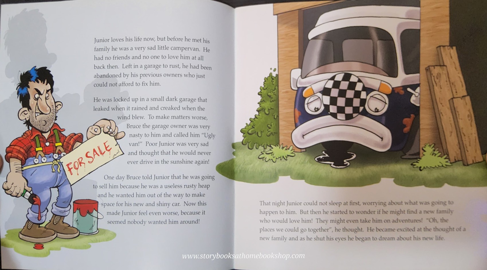 หนังสือนิทานปกอ่อน** 🍅🍓JUNIOR THE LITTLE BLUE CAMPERVAN