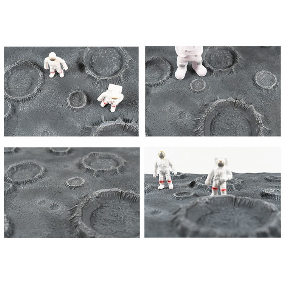 ฉากพื้นผิวดวงจันทร์ ไดโอราม่า งานเรซิ่น GK Resin Diorama Moon Ground