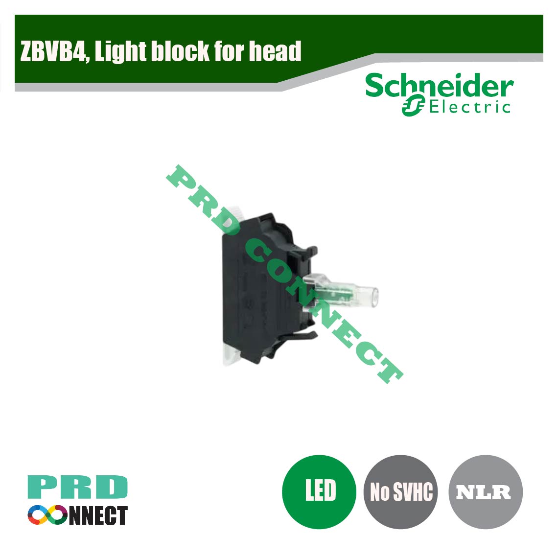 ZBVB4, Light block for head, Schneider