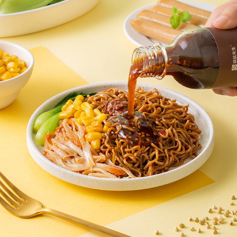 มิสเตอร์จิงโจ้ บะหมี่กึ่งสำเร็จรูป เส้นบัควีท ไม่ทอด ไขมันต่ำ โปรตีนสูง 60g