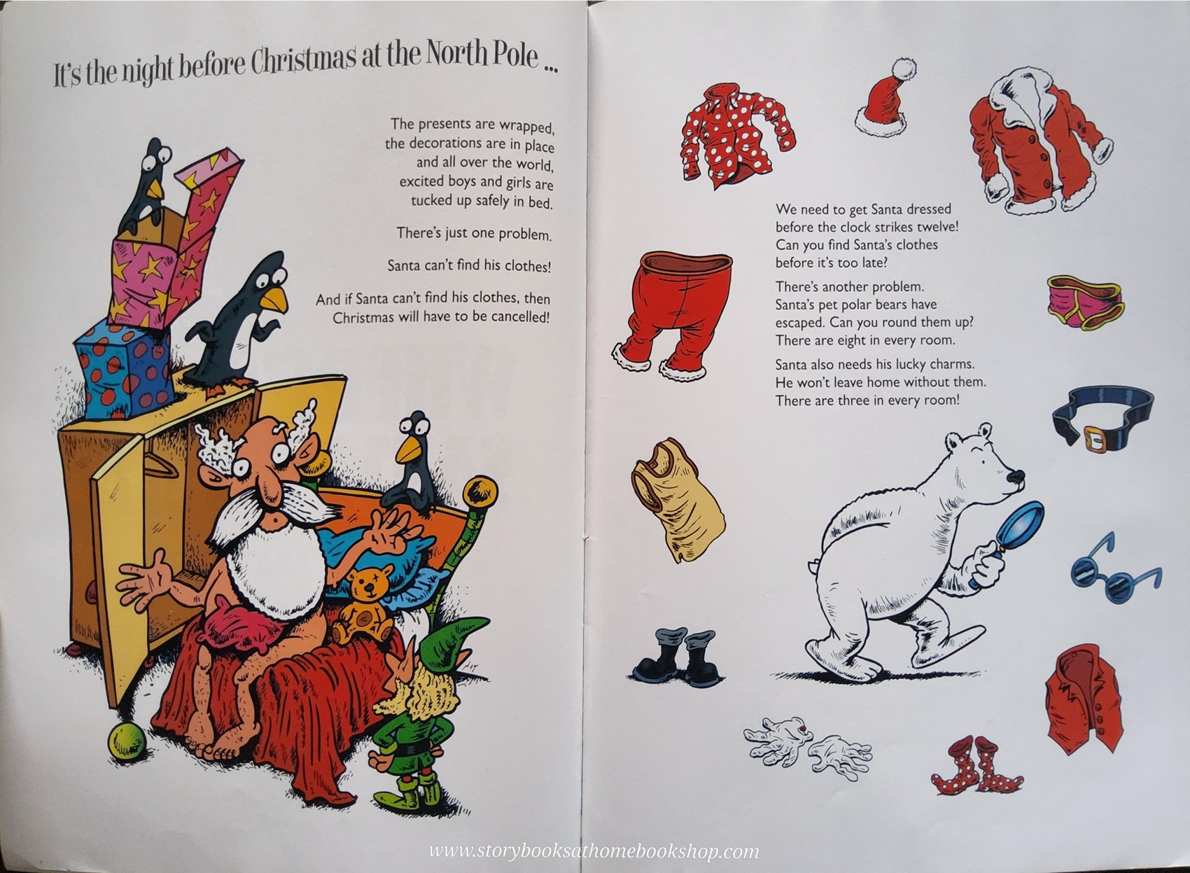 PUZZLE BOOK** 🍅🍓WHERE'S SANTA'S SUIT?