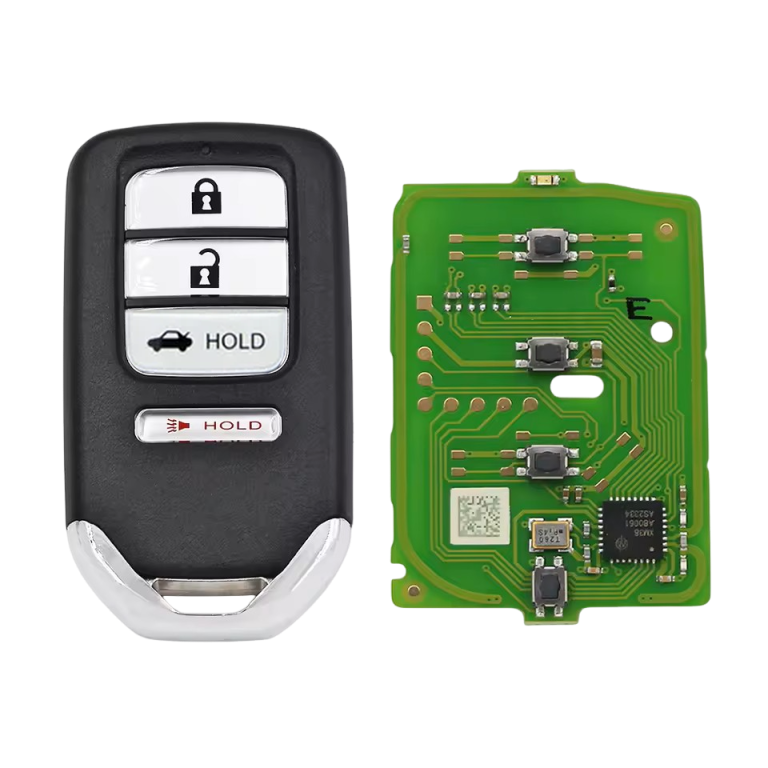 Xhorse XZBT43EN วงจรพร้อมกรอบรีโมต 4 ปุ่ม สำหรับ Honda Pilot/Accord/Odyssey/Insight/CR-V/Passport/Civic/Clarity