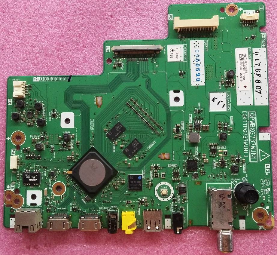 เมนบอร์ดทีวี ชาร์ป SHARP ของแท้มือสองถอดจากเครื่อง รุ่นLC-40LE380X พาร์ทQPWBXG737WJN1