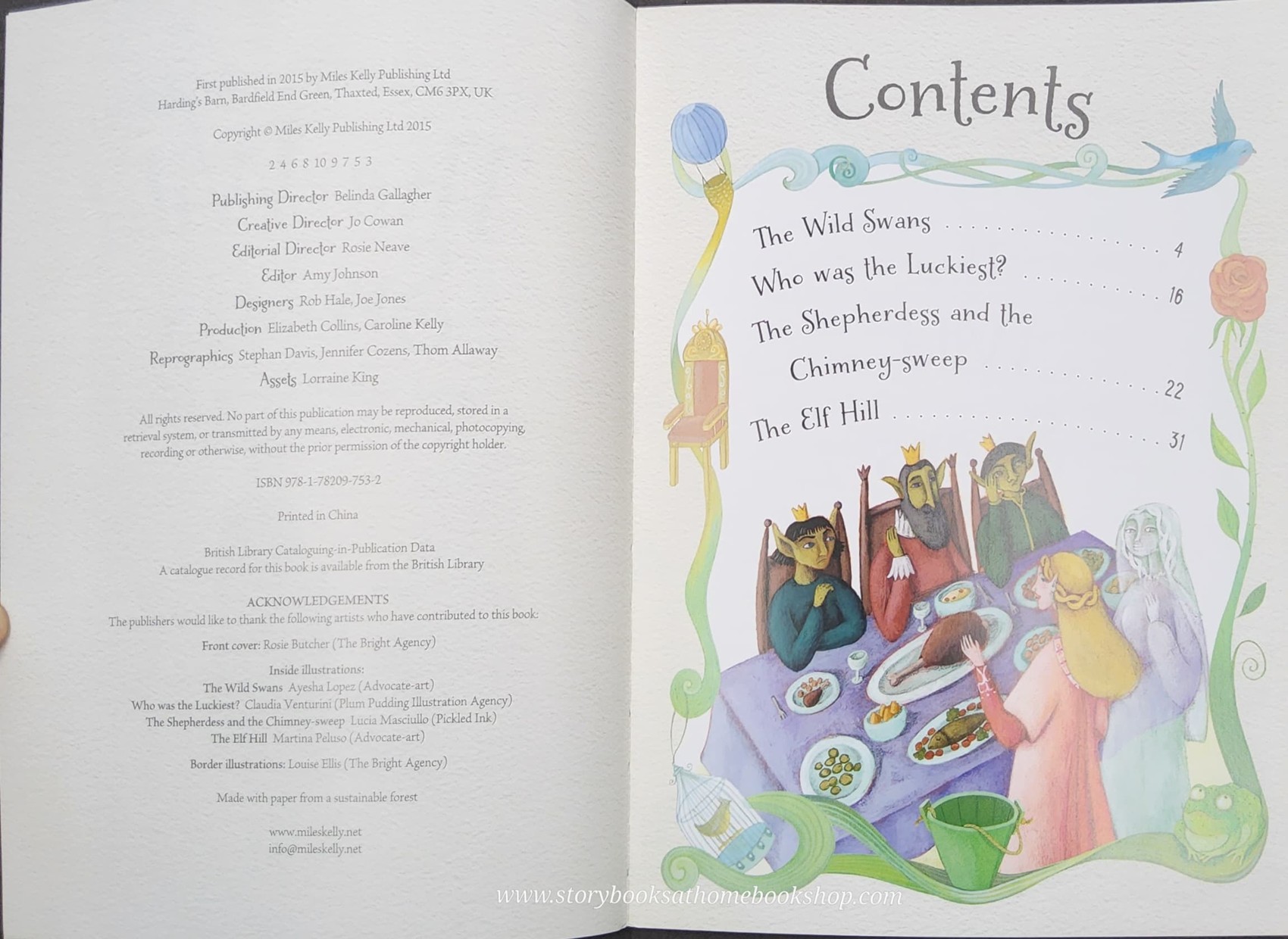 หนังสือนิทานปกอ่อน ** 🍅🍓Hans Christian Andersen:The Wild Swans and other Fairy tales