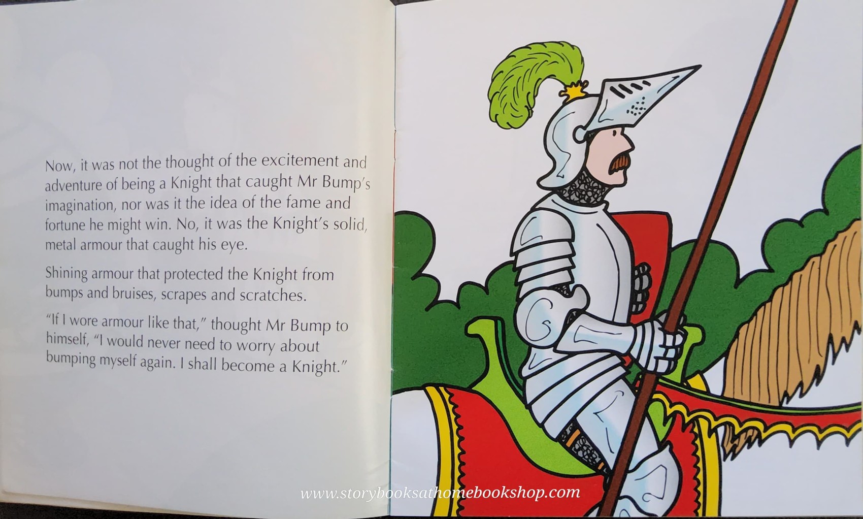 หนังสือ Bestseller Small book** **หนังสือนิทานปกอ่อน** 👉LITTLE MISS&MR.MEN👍 🍅🍓MR.BUMP AND THE KNIGHT BY Roger Hargreaues