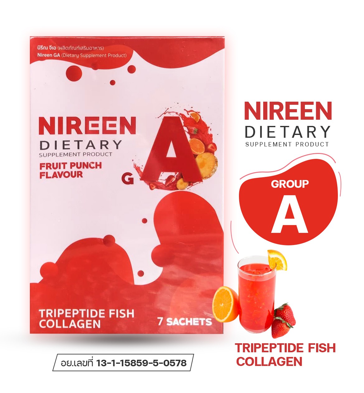 Nireen นิรีน ดีท็อกซ์ลำไส้ตามกรุ๊ปเลือด เลือดกรุ๊ป เอ
