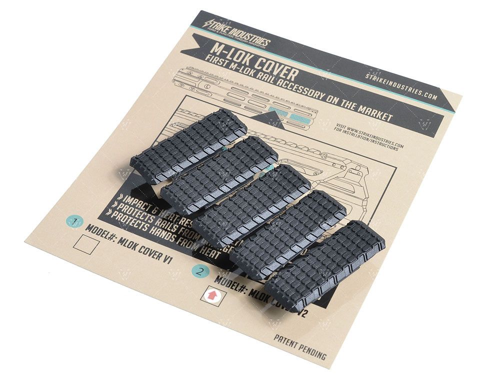 STRIKE INDUSTRIES - M-LOK Cover (1ชุด มี 5ชิ้น) (สีดำ)