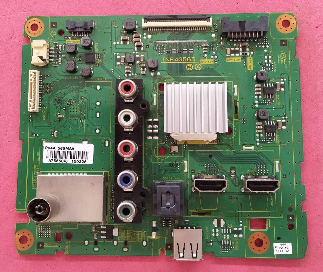 Main Board Panasonic (เมนบอร์ดพานาโซนิค) อะไหล่แท้/ของถอด ใช้กับรุ่น TH-32A410T พาร์ทบอร์ท TNP4G565