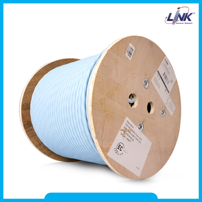 CAT6A Indoor F/FTP Cable, XG 500MHz, 23 AWG, LSZH, Aqua Blue Color 305 M./Roll