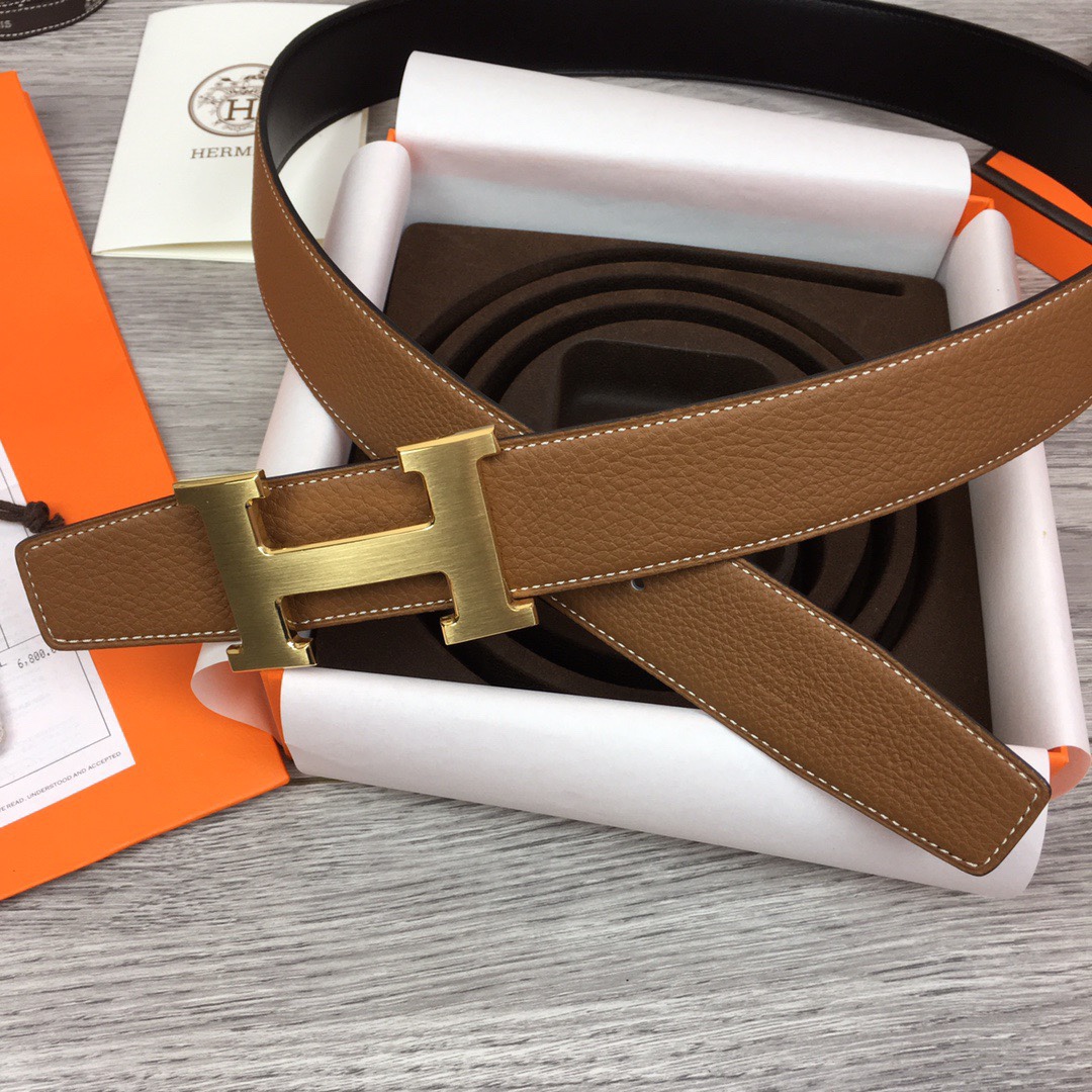 [Pre-order]เข็มขัดแอเมส H belt buckle & Reversible leather strap 38 mmใส่ได้ทั้งสองด้านเกรด VIP คุณภาพที่ดีที่สุด สำเนา