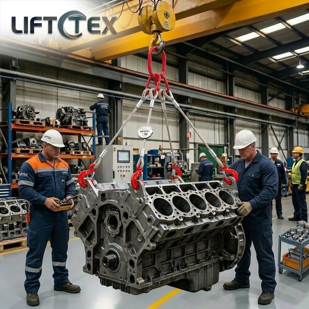 ลวดสลิงยกของ Wire Rope Sling Steel Wire Lifting Sling LIFTTEX สำหรับงานอุตสาหกรรม