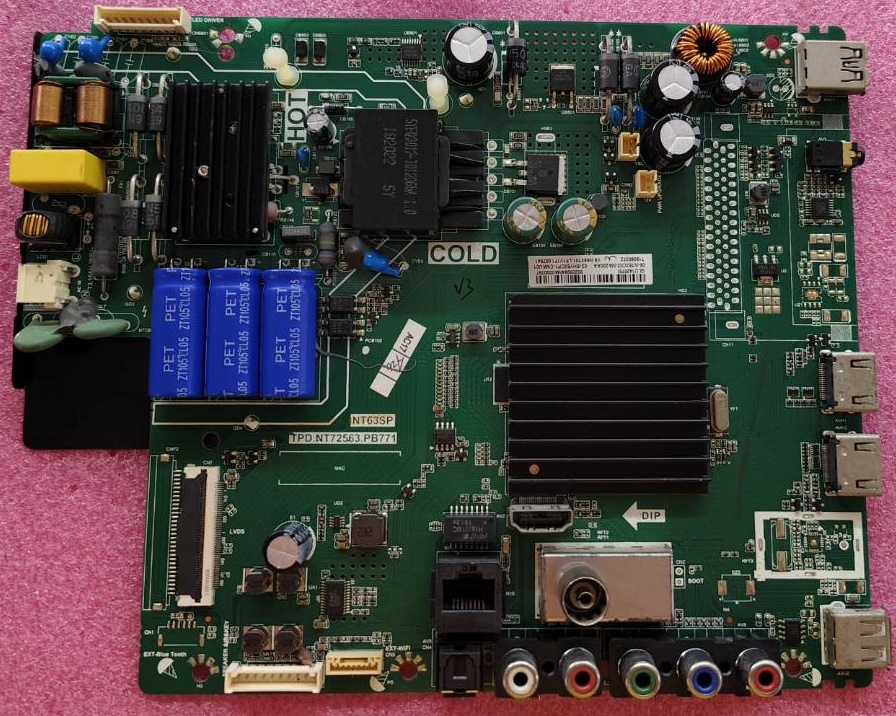 เมนบอร์ดทีวี ทีซีแอล TCL อะไหล่แท้/ของถอด ใช้กับรุ่น LED40S62 พาร์ท TPD.NT72563.PB771 เบอร์ทีบาร์V400HJ6-PE1