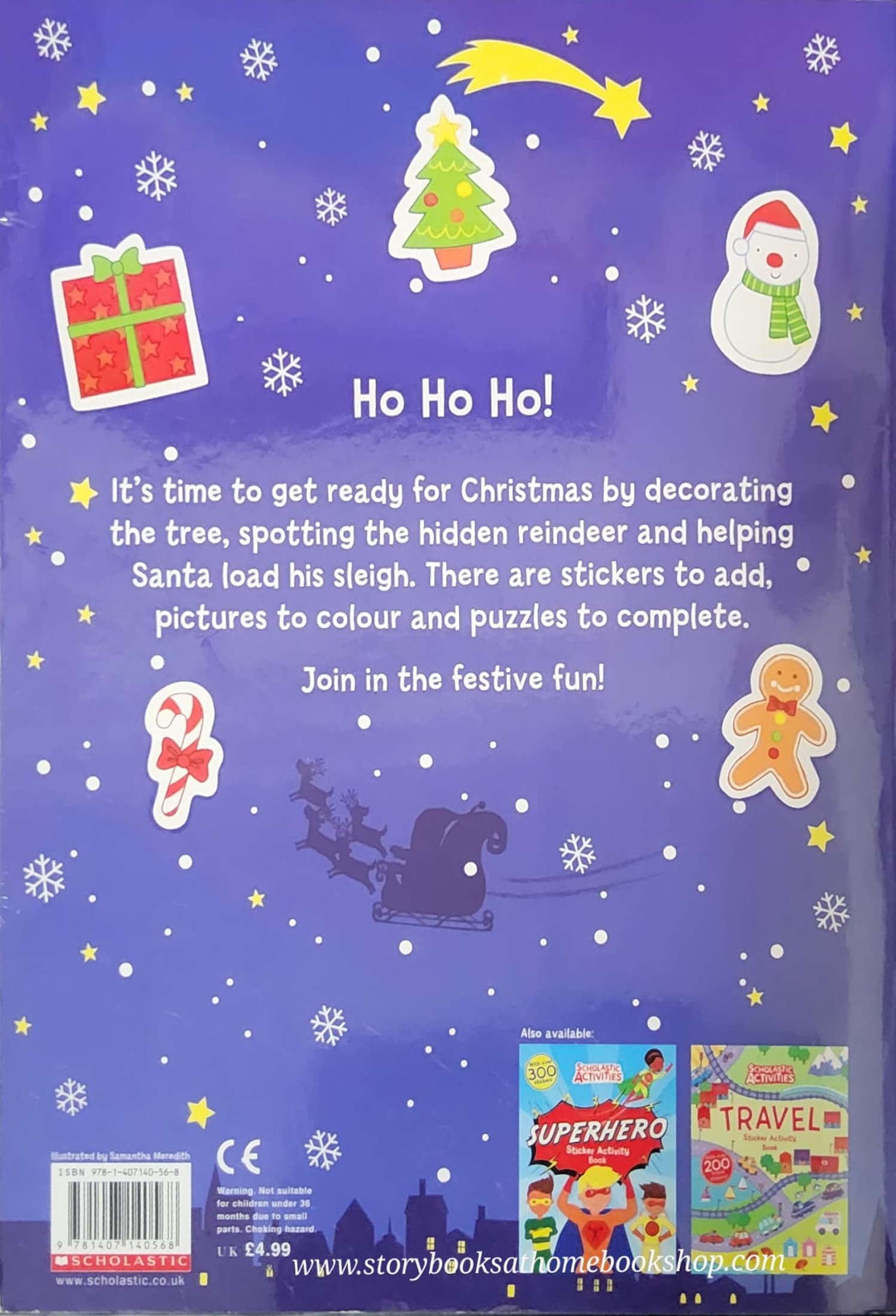 Activities Book** ðð SHOLASTIC ACTIVITIES:CHRISTMAS STICKER ACTIVITY BOOK WITH 300 STICKERS