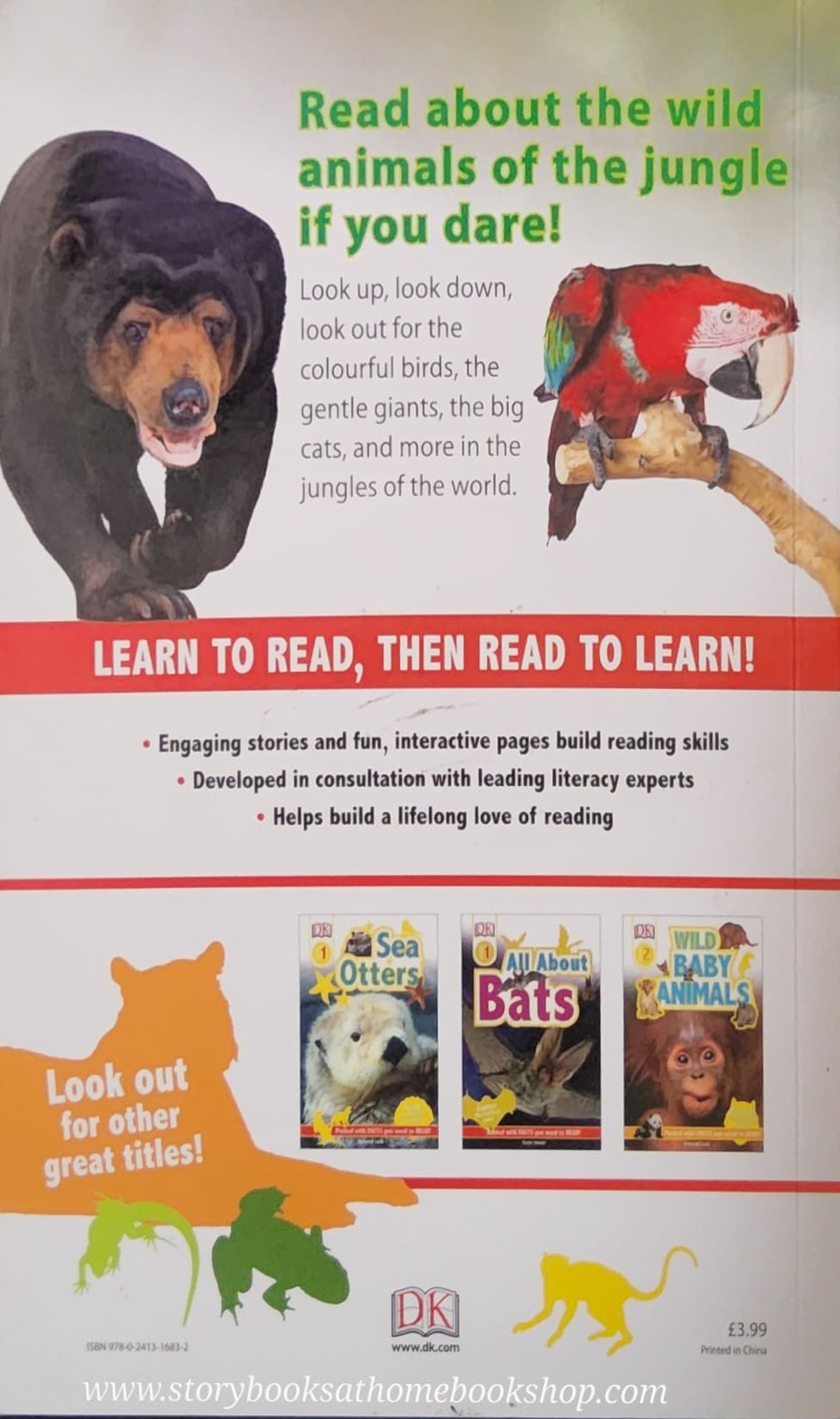 KNOWLEDGE BOOK ** 🍅🍓DK LEVEL 1 JUNGLE ANIMALS