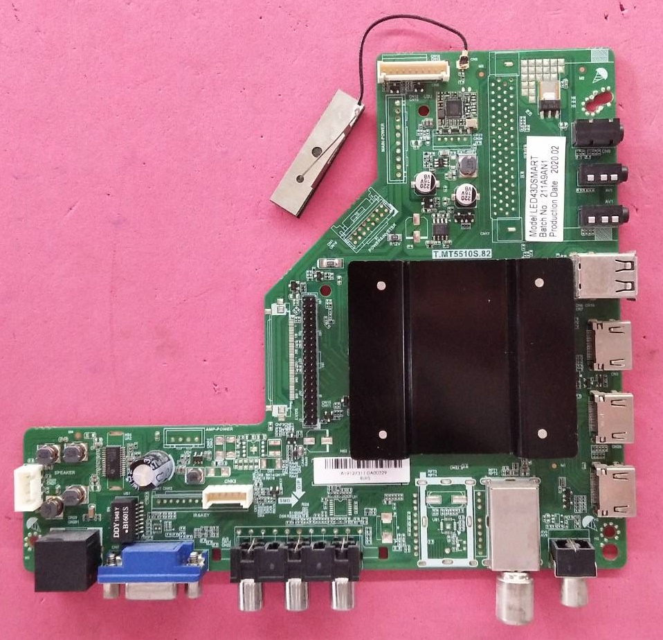 เมนบอร์ดทีวี SINGER(ซิงเกอร์) ของแท้ถอดจากเครื่อง รุ่น LED43DSMART :T.MT5510S.82 เบอร์จอ