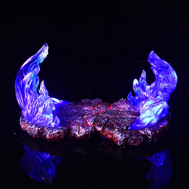 GK Resin Diorama Lava Flame light up งานเรซิ่น ฐานฉากลาวาเปลวไฟ (มีไฟ)