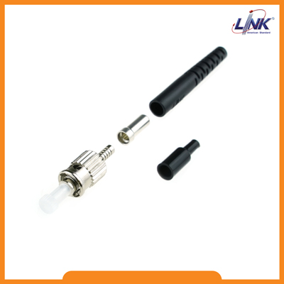 ST Multimode, Zirconia Connector Black Boot 0.9 & 3.0 mm.