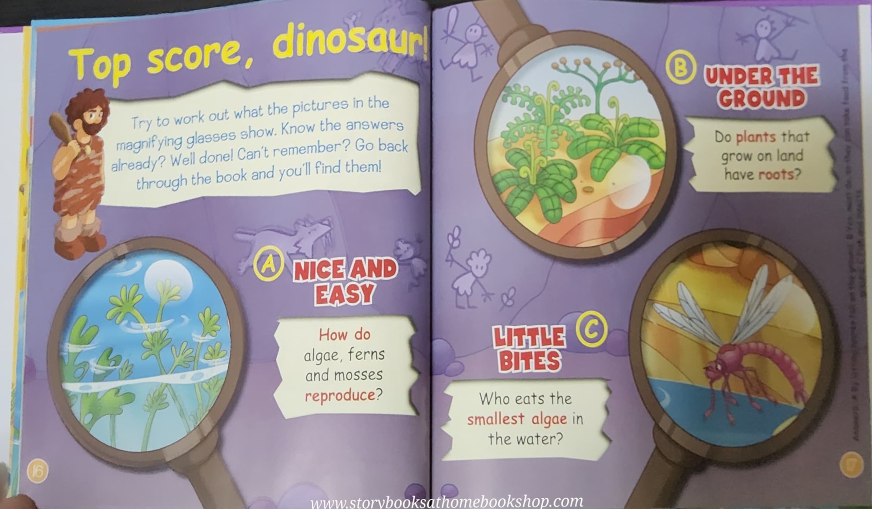 หนังสือนิทานปกแข็ง** 🍅🍓DINOSAURS&FRIENDS READ.LEARN.PLAY:PREHISTORIC PLANTS ALGAE,FERNS AND MOSSES #39