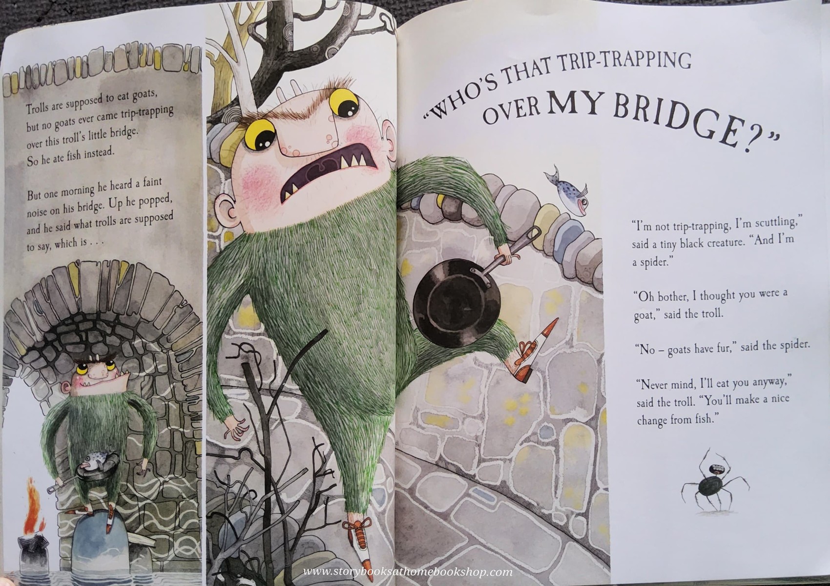 หนังสือนิทานปกอ่อน** 🍅🍓THE TROLL BY JULIA DONALDSON.DAVID ROBERTS