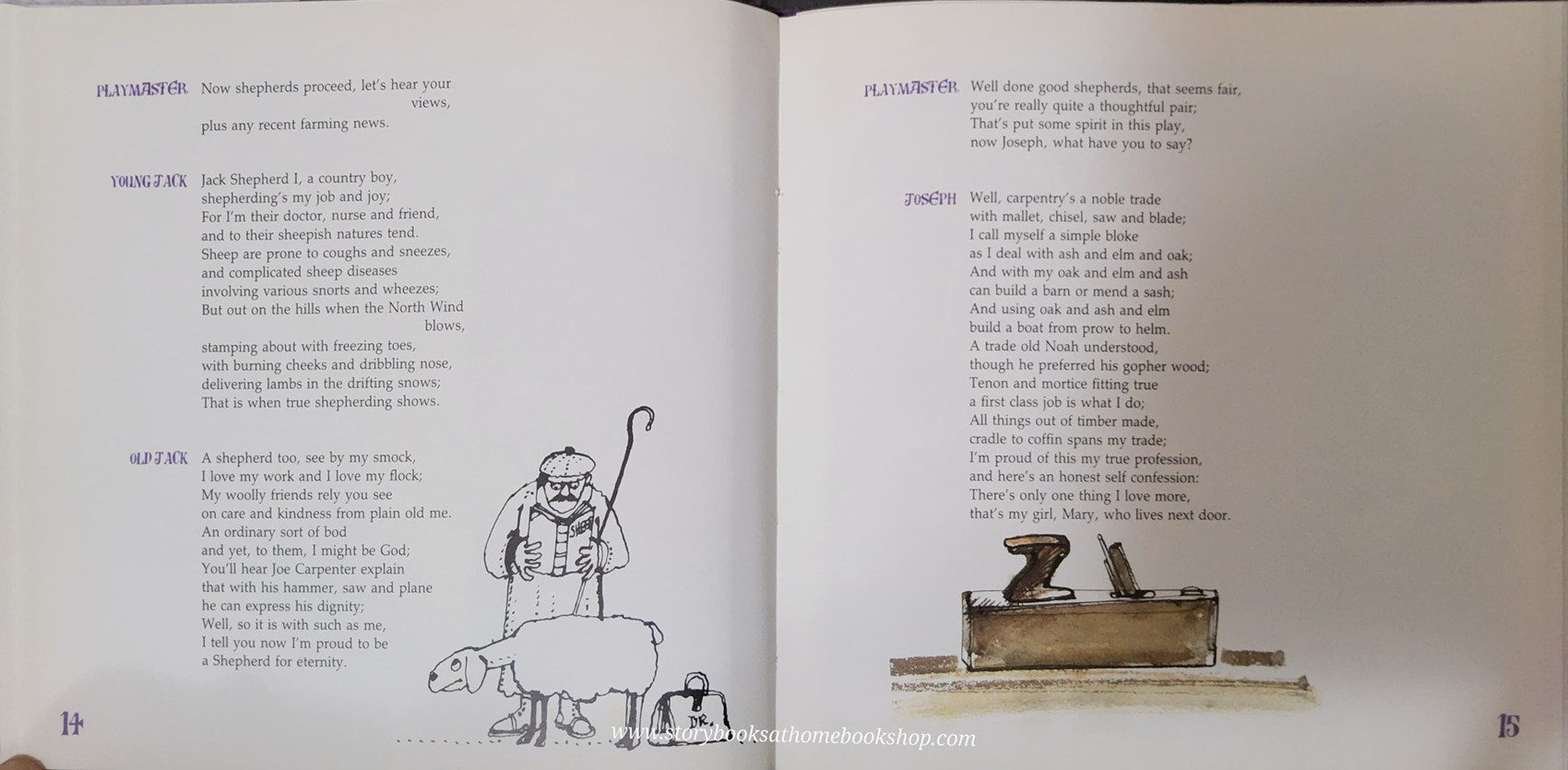 หนังสือนิทานปกแข็ง* 🍓🍓JOE CARPENTER&SON : AN ENGLISH NAIVITY