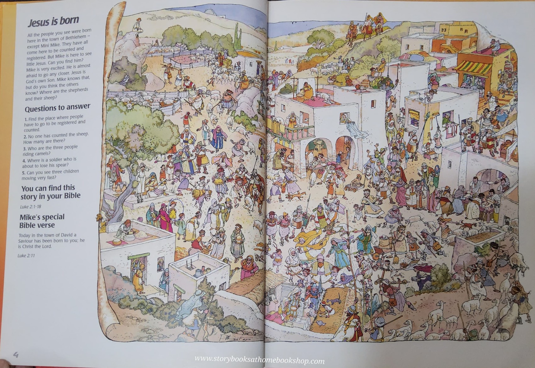 หนังสือนิทานปกแข็ง Puzzle book 🍅🍓 MINI MIKE in the New Testament