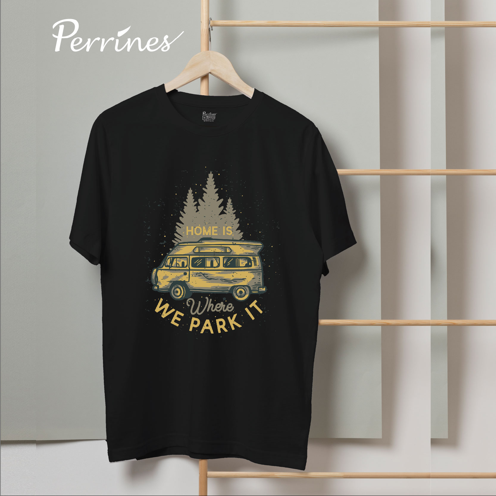 เสื้อยืดแคมป์ปิ้ง Camping