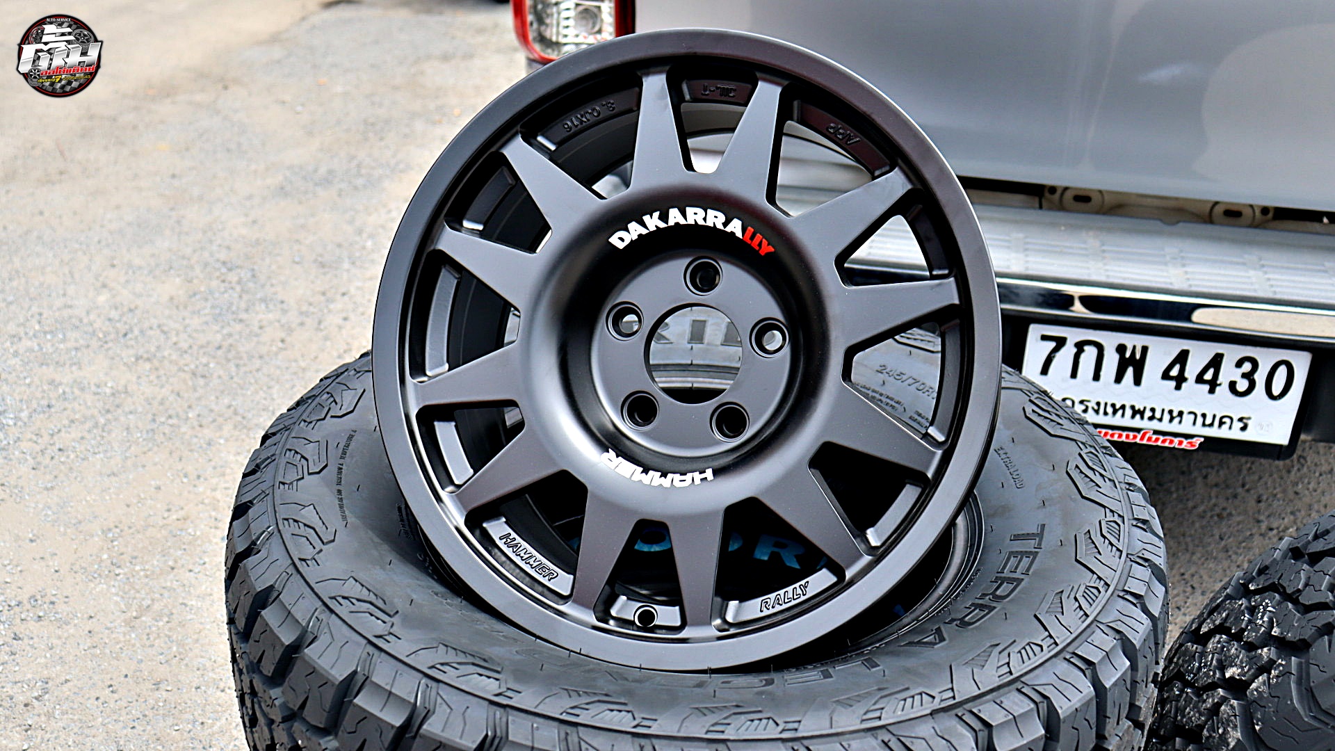 TOYOTA REVO เปลี่ยนล้อยาง ล้อ HAMMER H10 TORQ ขอบ16นิ้ว ยาง GOODRIDE SL399 245/70R16 111S