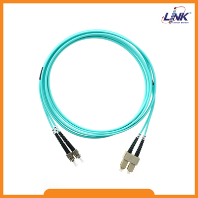 ST - LC Patch cord OM3, Duplex, UPC-UPC Jacket 3mm.