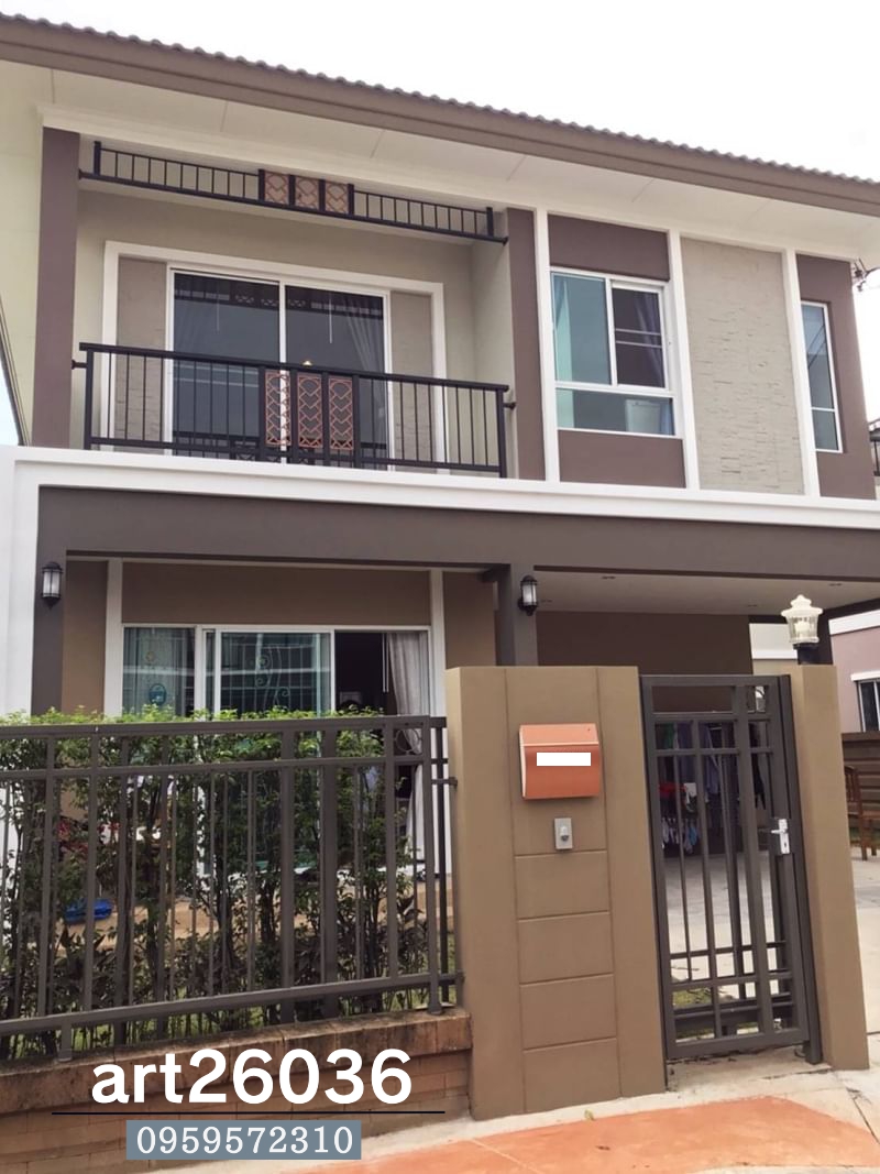 เหล็กดัดพร้อมมุ้งลวด ลายดาว กระจกบานเลื่อน