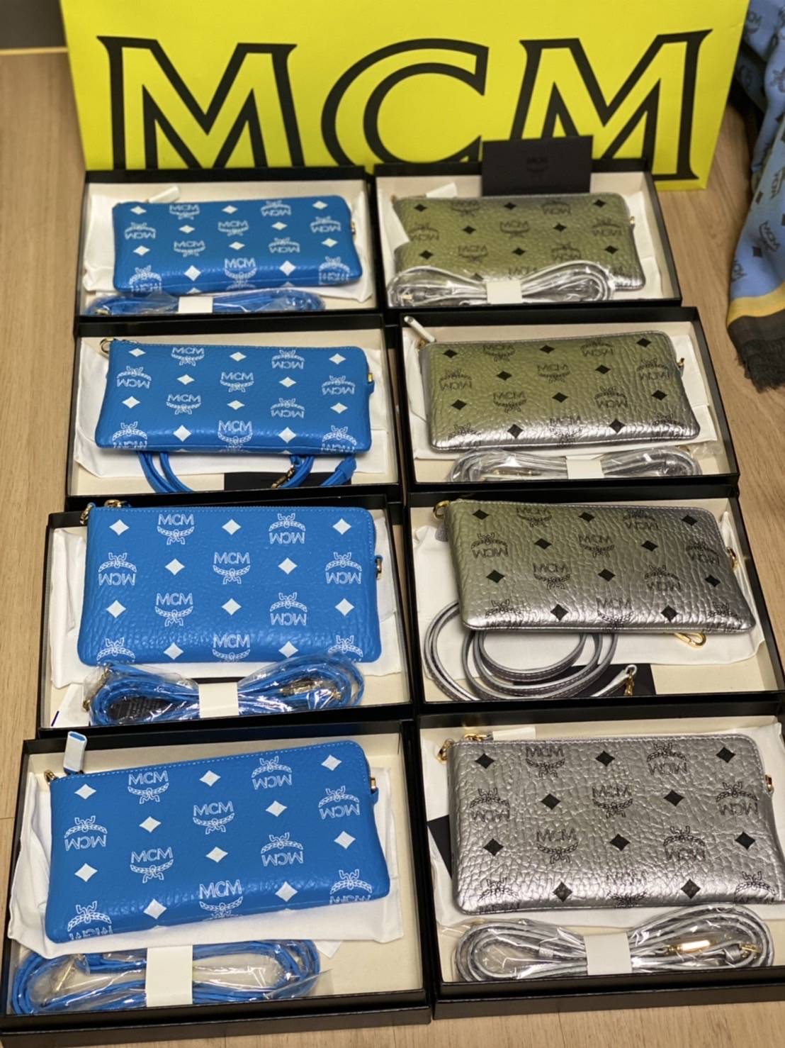 New Mcm pouch & crossbody