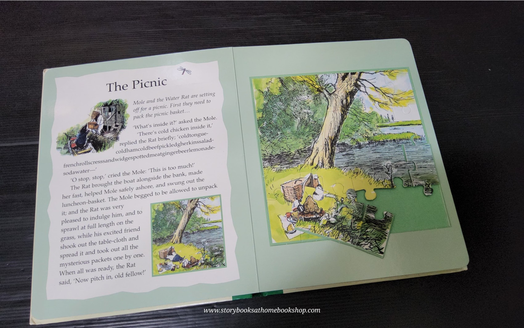 **JIGSAW BOARD BOOK** 🍅🍓THW WIND IN THE WILLOWS JIGSAW BOOK WITH 7 JIGSAWS